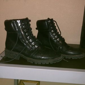 Black Combat Boot